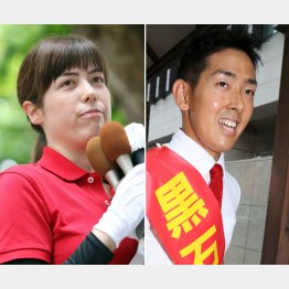 小野田紀美（左）と黒石健太郎／（Ｃ）日刊ゲンダイ