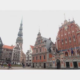 ヨーロッパ１位に選ばれた街並み（ラトビア・リガ）（Ｃ）日刊ゲンダイ