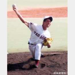 忠岡ボーイズ時代の前田（前田家提供）