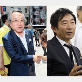 候補者はピエロではない（小林節氏＝左と石田純一氏）／（Ｃ）日刊ゲンダイ