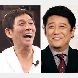 明石家さんま（左）と坂上忍らがコーナーごとにＭＣを務めた（Ｃ）日刊ゲンダイ