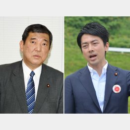 石破・地方創生相（左）と小泉進次郎氏／（Ｃ）日刊ゲンダイ
