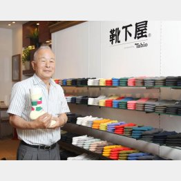 タビオの越智直正会長（Ｃ）日刊ゲンダイ