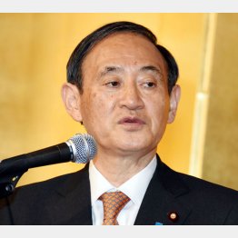 基地と復興のリンクを認めた菅官房長官（Ｃ）日刊ゲンダイ