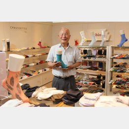 タビオの越智直正会長（Ｃ）日刊ゲンダイ