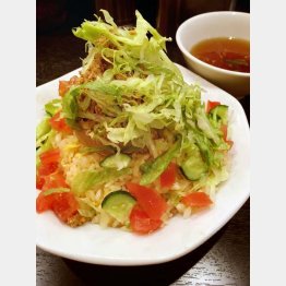 「冷やし担々チャーハン」（Ｃ）日刊ゲンダイ