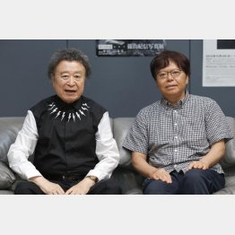 篠山紀信氏（左）と中森明夫氏（Ｃ）日刊ゲンダイ