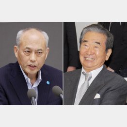 舛添前知事（左）と石原慎太郎元知事／（Ｃ）日刊ゲンダイ