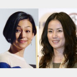 鈴木保奈美（左）と原田知世（Ｃ）日刊ゲンダイ