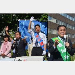 米山隆一氏と森民夫氏（Ｃ）日刊ゲンダイ