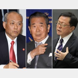 舛添、石原、猪瀬元都知事（Ｃ）日刊ゲンダイ