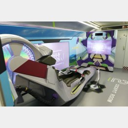 エヴァ新幹線（ＪＲ西日本提供）