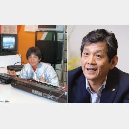 イベントで商品説明していた新入社員時代（左）／（提供写真）