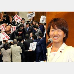 強行採決の当夜に都内のホテルで…（Ｃ）日刊ゲンダイ