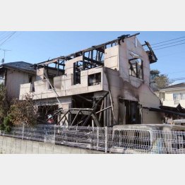 宇都宮市連続爆破事件で全焼した栗原敏勝容疑者の自宅（Ｃ）日刊ゲンダイ