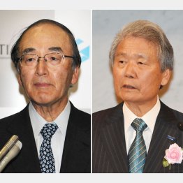 冨田哲郎JR東日本社長と榊原定征経団連会長（Ｃ）日刊ゲンダイ