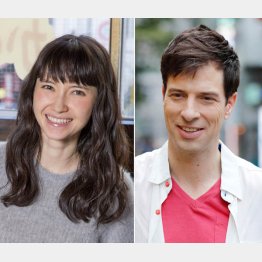 市川紗椰（左）とパックン／（Ｃ）日刊ゲンダイ