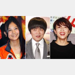 左から清水富美加、バカリズム、水野美紀（Ｃ）日刊ゲンダイ