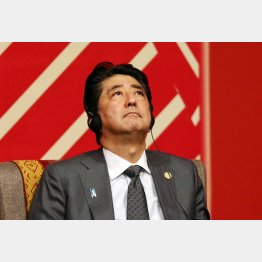 ＡＰＥＣビジネス諮問委員会との会合に出席する安倍首相（Ｃ）ロイター