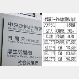 薬価改定に揺れる両社を比較（Ｃ）日刊ゲンダイ