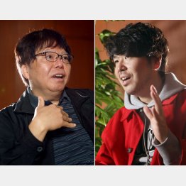 中森明夫氏と川村元気氏（Ｃ）日刊ゲンダイ