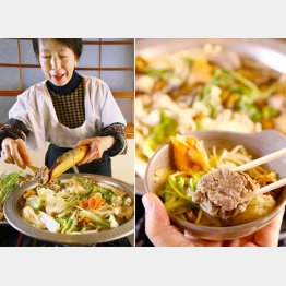 キノコと野菜の量は圧巻！イワシの香りが口いっぱいに広がる（Ｃ）日刊ゲンダイ
