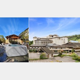 東京からクルマで２時間半。露天風呂もある（提供・八幡屋）