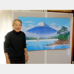 現役銭湯背景画絵師の丸山清人さん（Ｃ）日刊ゲンダイ