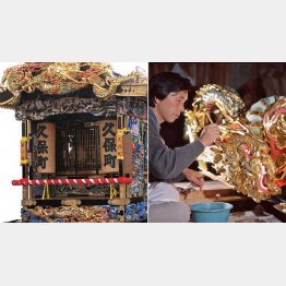 筆の先に神経を集中させる（提供写真）