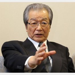 インタビューに応じた濵渦武生元副知事（Ｃ）日刊ゲンダイ