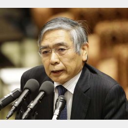 国民の実感とはかけ離れている（写真は黒田日銀総裁）／（Ｃ）日刊ゲンダイ