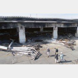 ほぼ3分の2が焼けた（Ｃ）共同通信社