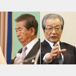 浜渦元副知事は何を語る？（左は石原元都知事）／（Ｃ）日刊ゲンダイ