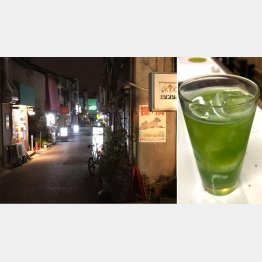 すずらん通りには年季の入った店が並ぶ（右はゴーヤの焼酎割り）／（Ｃ）日刊ゲンダイ