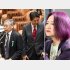 浜矩子氏（右）と安倍首相＆日銀・黒田総裁（左）／（Ｃ）日刊ゲンダイ