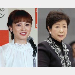 平愛梨（左）の弟を追加公認した小池新党／（Ｃ）日刊ゲンダイ