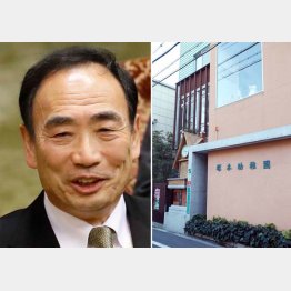 籠池理事長と塚本幼稚園（Ｃ）日刊ゲンダイ