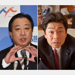 野田幹事長（左）と山井国対委員長はやる気あるのか？（Ｃ）日刊ゲンダイ