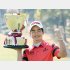 梁津萬はツアー２勝目を挙げた（Ｃ）共同通信社