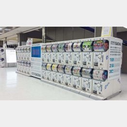 成田空港のガチャ売り場（Ｃ）日刊ゲンダイ