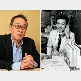 新人時代（右）はメガネをかけていなかった（提供写真）