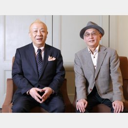 春風亭小朝と吉川潮（Ｃ）日刊ゲンダイ