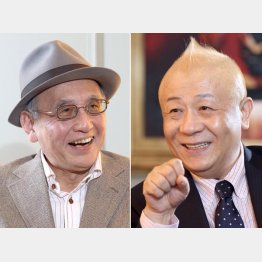 春風亭小朝（右）と吉川潮／（Ｃ）日刊ゲンダイ