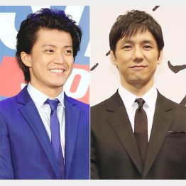 小栗旬と西島秀俊（Ｃ）日刊ゲンダイ