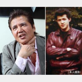 若かりし頃の竹内力さん（写真右）／（提供写真）