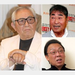（左から時計回りに）倉本聰・毒蝮三太夫・梅沢富美男（Ｃ）日刊ゲンダイ