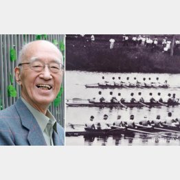 半藤一利さん（右は東大ボート部時代）（Ｃ）日刊ゲンダイ