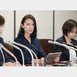 顔と名前を晒して会見した詩織さん（Ｃ）日刊ゲンダイ