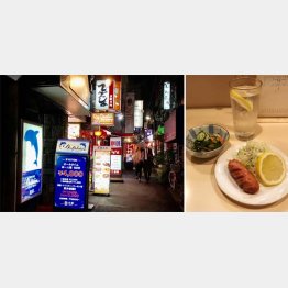 怪しげな看板が並ぶ通り（Ｃ）日刊ゲンダイ