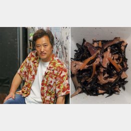 大鶴義丹さんと母・女優の李麗仙さんの「ヒジキの煮物」／（Ｃ）日刊ゲンダイ